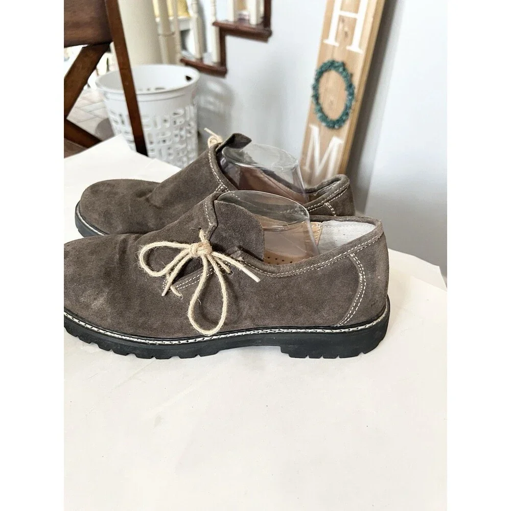 Fuchs Trachtenmoden German Bavarian Loafer 11 45 Oktoberfest  Shoes Brown Suede